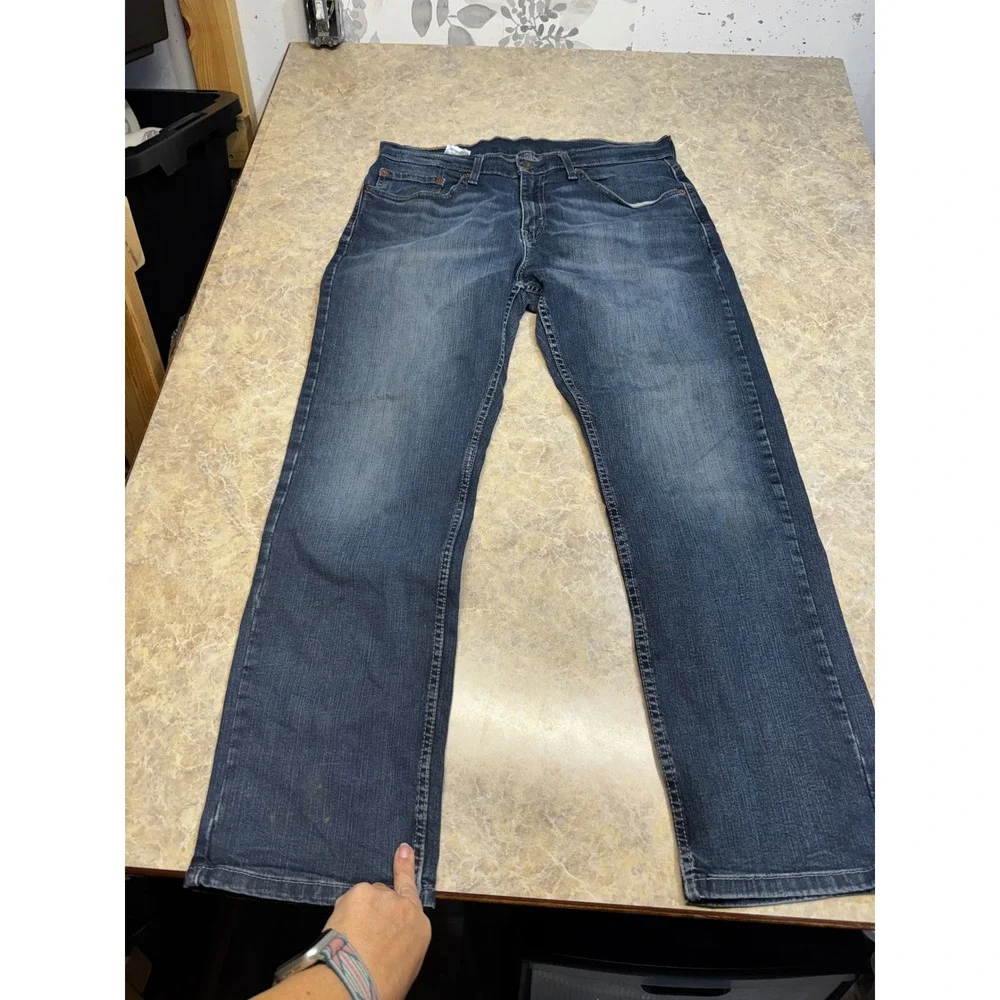 Levis 559 Relaxed Straight Jeans Mens 33x30 Blue Denim WaterLess 4M11
